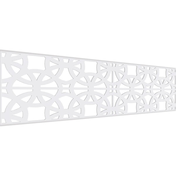 Ekena Millwork Set of Four Panels for 94 1/2"W x 24 1/4"H Brownsville Fretwork Wainscot Wall Paneling WPKP12X01X47BNE - main